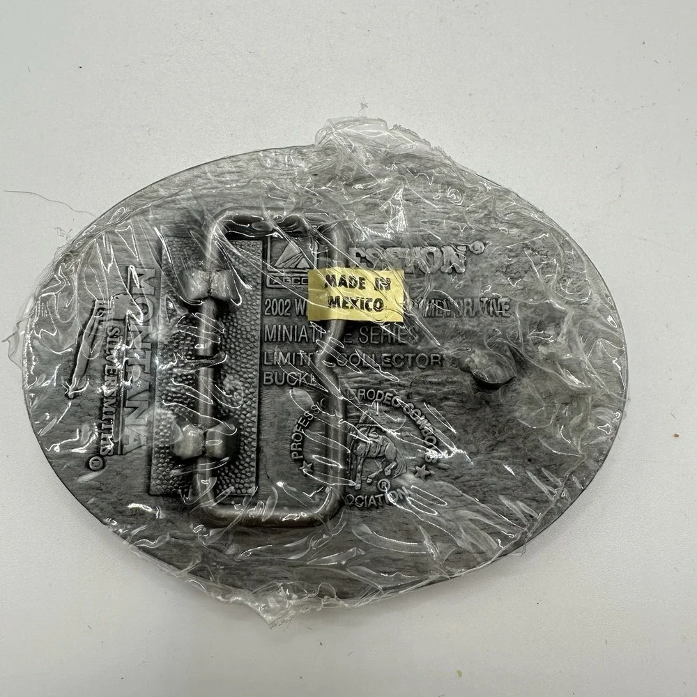 VTG New 2002 Hesston Wrangler National Finals Rodeo NFR - Youth Size Belt Buckle